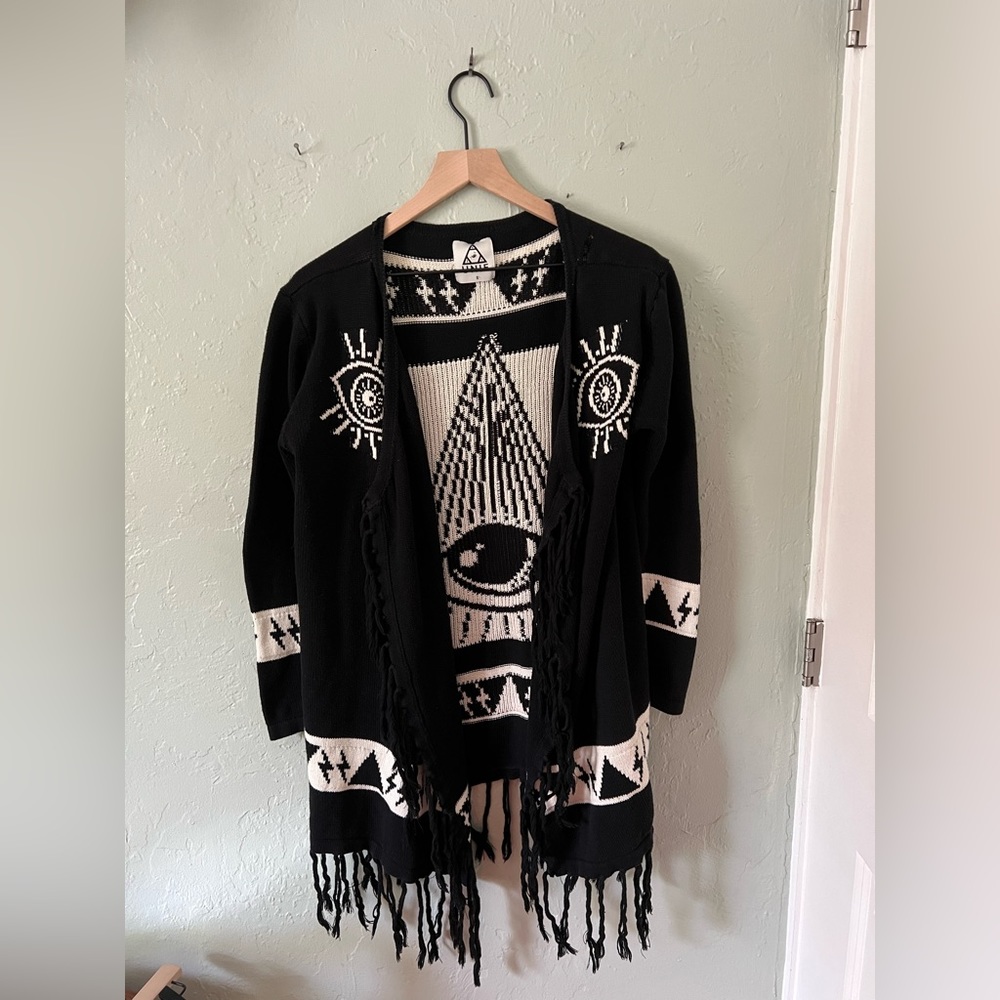 UNIF | Black ‘Psychic Poncho’ - Size S